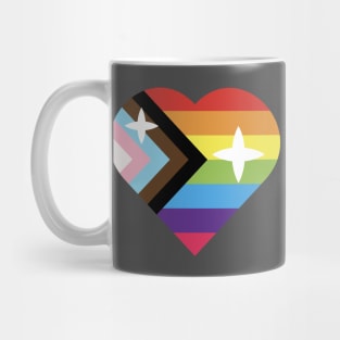 Progress Pride Heart Mug